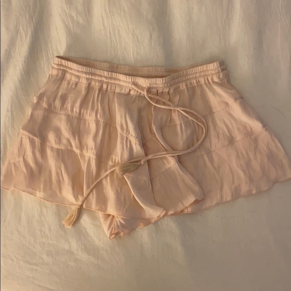 Free People Silky Tiered Shorts